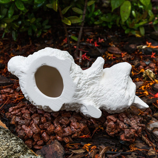 Floor Is Lava Raccoon 7.5" Ceramic Bisque Ready To Paint Pottery