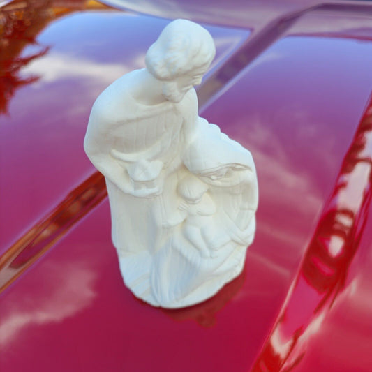 Mary Joseph Baby nativity 7" Ceramic Bisque Ready To Paint Pottery