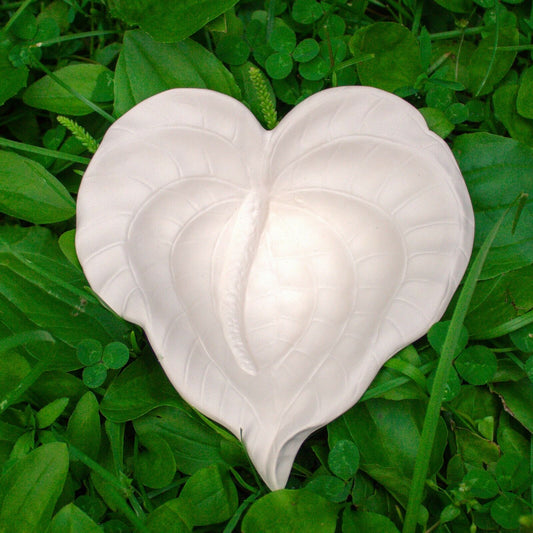 Detailed Leaf Key Bowl 5x5 Ceramic Bisque Ready To Paint Pottery