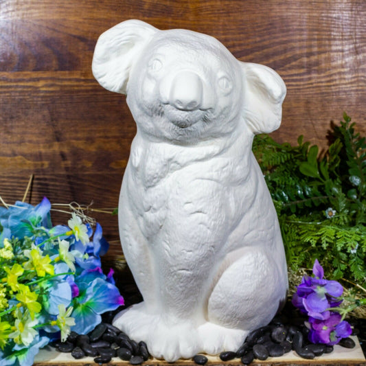 Giant Koala 11x7" Ceramic Bisque Ready To Paint Pottery