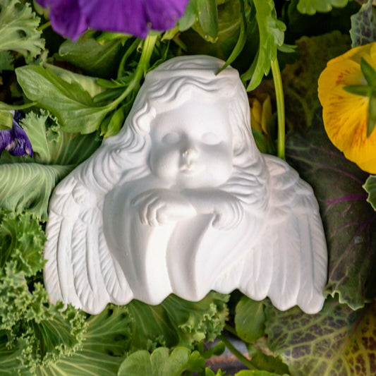 Angel Cherub 4" Christmas Cute Ceramic Bisque Ready To Paint Pottery