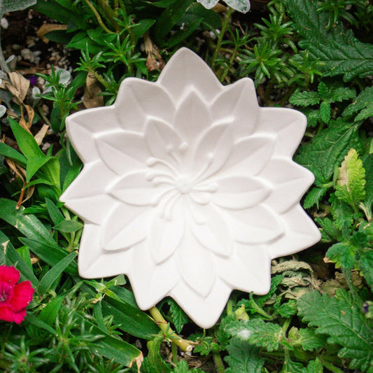 Flower Key Bowl 5x5 Ceramic Bisque Ready To Paint Pottery