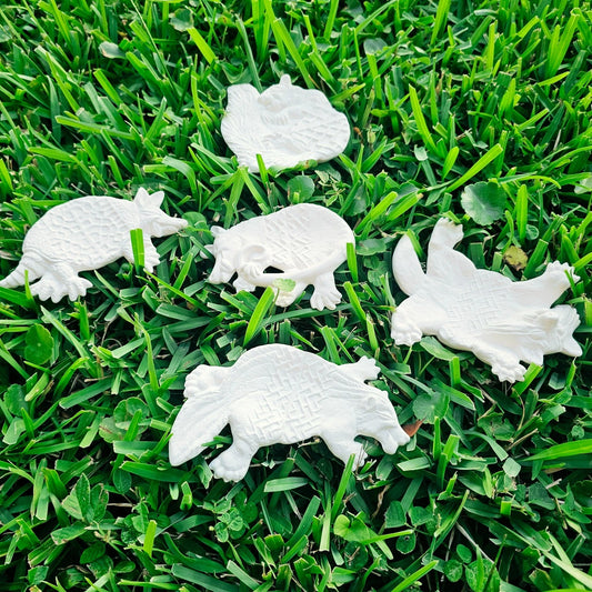 Roadkill Critters Set of (5) - 5" each Ceramic Bisque Ready To Paint Pottery