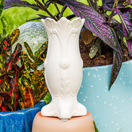 Decorative Vase 6" Ceramic Bisque Ready To Paint Pottery