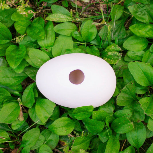 Smooth Easter Egg 3x2 Ceramic Bisque Ready To Paint Pottery