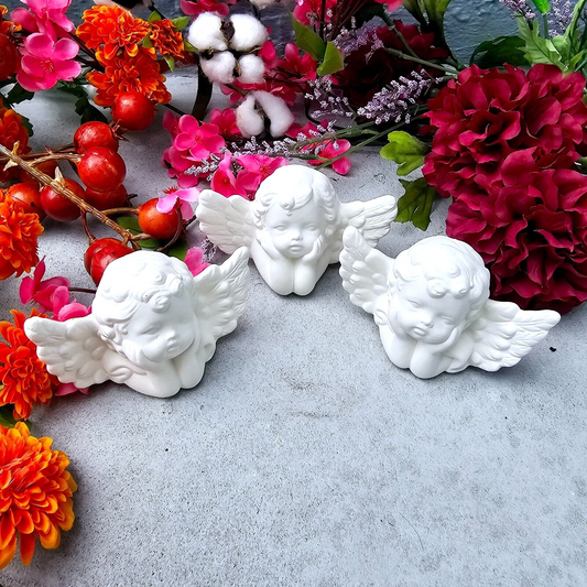 Three Angels 4" Ceramic Bisque Ready To Paint Pottery