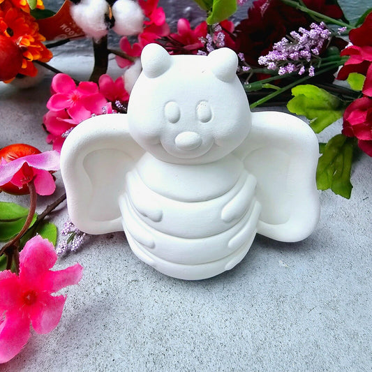 Cute Butterfly Bug 4" Ceramic Bisque Ready To Paint Pottery