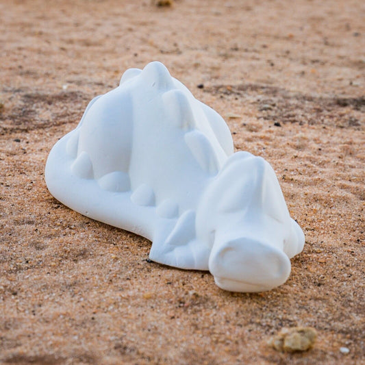 Cute Smooth Sleeping Dragon 5" Ceramic Bisque Ready To Paint Pottery