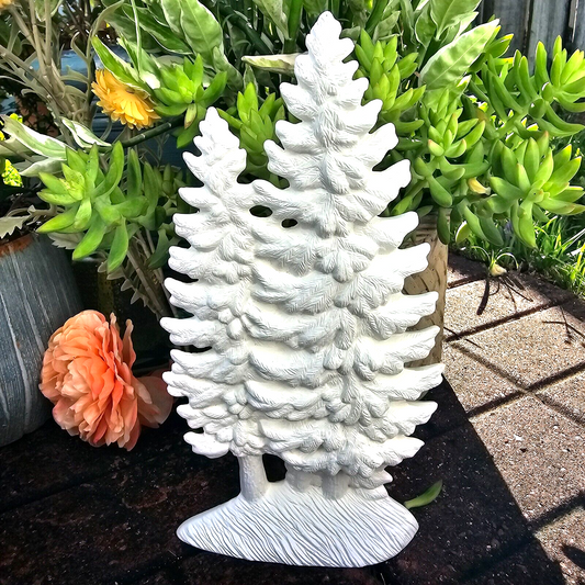 Set of Pine Trees 11.5" Ceramic Bisque Ready To Paint Pottery