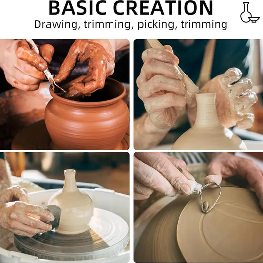 8Pcs Set DIY Art Ceramic Pottery Clay Sculpting Tools Kit