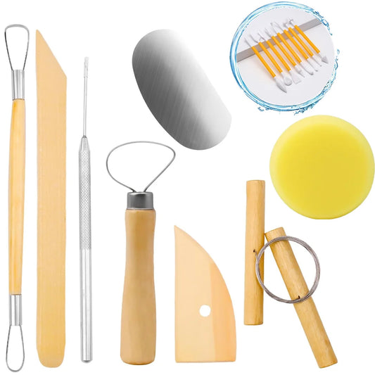 8Pcs Set DIY Art Ceramic Pottery Clay Sculpting Tools Kit