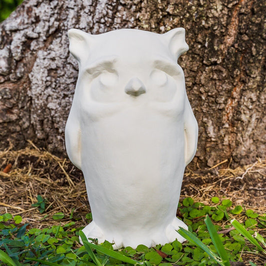 Large Cute Smooth Owl 8" Ceramic Bisque Ready To Paint Pottery