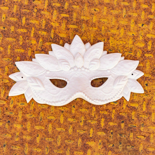 Ornate Masquerade Mask 12" Ceramic Bisque Ready To Paint Pottery