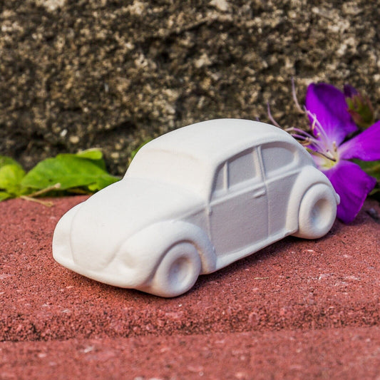 VW Volkswagen Beetle Buggy Car 3" Ceramic Bisque Ready To Paint