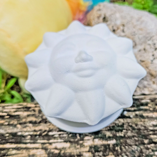 Sun Jewelry Box 3" Ceramic Bisque Ready To Paint Pottery