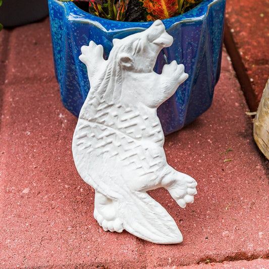Raccoon Roadkill 5.5" Ceramic Bisque Ready To Paint Pottery