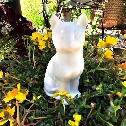 Sitting House Cat 7" Ceramic Bisque Ready Paint Pottery