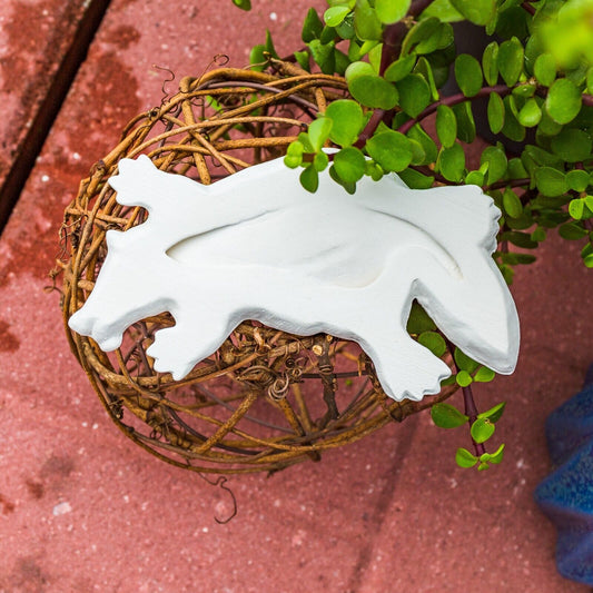 Raccoon Roadkill 5.5" Ceramic Bisque Ready To Paint Pottery