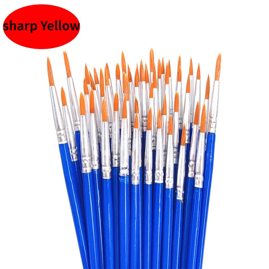 (50x) Sharp Detail Mixed Hair Small Paint Brush Bulk