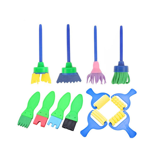 (12x) Kids Stamping Sponge Set with Rollers