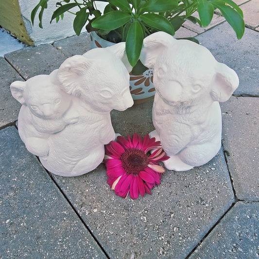Koala Family 6.5" Ceramic Bisque Ready To Paint Pottery