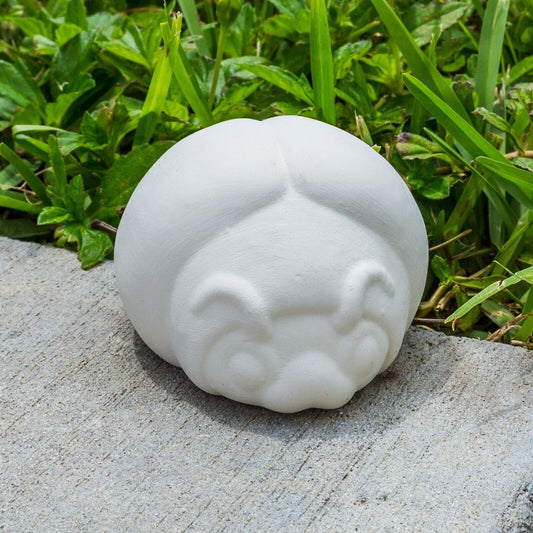 Garden Ladybug Insect Bug Fat 3.7" Ceramic Bisque Ready To Paint Pottery