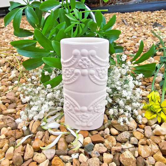 Small Native American Arrow Quiver 4" Ceramic Bisque Ready To Paint Pottery