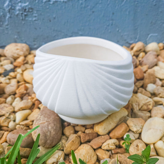Elegant Sugar Bowl 4.75" Ceramic Bisque Ready To Paint Pottery