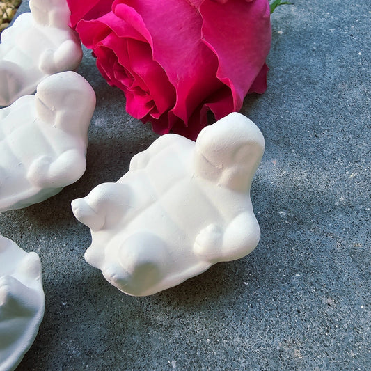 4 Siesta Turtles 2.1" Ceramic Bisque Ready To Paint Pottery