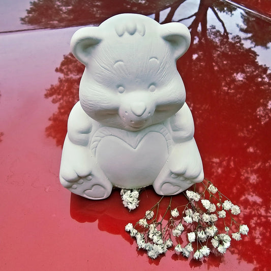 Tenderheart Care Bear 5" Ceramic Bisque Ready To Paint Pottery