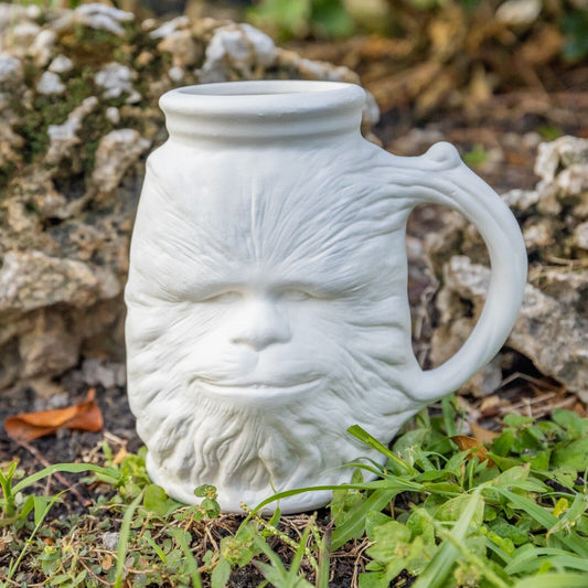 Vintage Space Alien Mug 6.5" 1977 Ceramic Bisque Ready To Paint