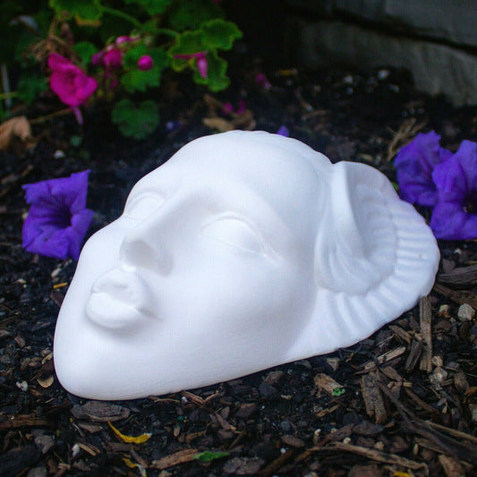 Valkyrie Mask 9x6 Ceramic Bisque