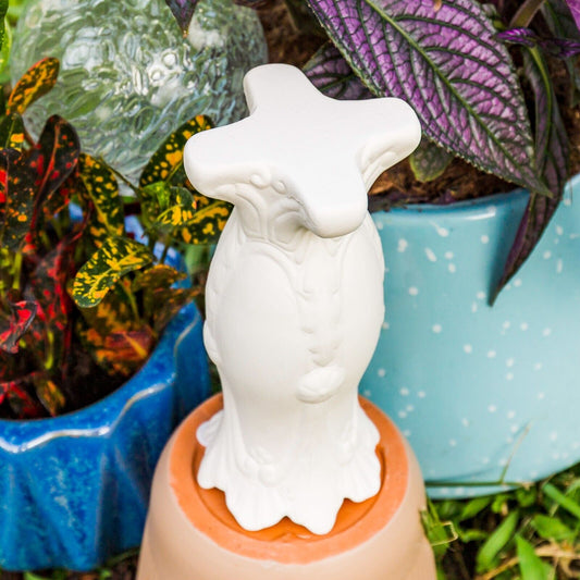 Decorative Vase 6" Ceramic Bisque Ready To Paint Pottery