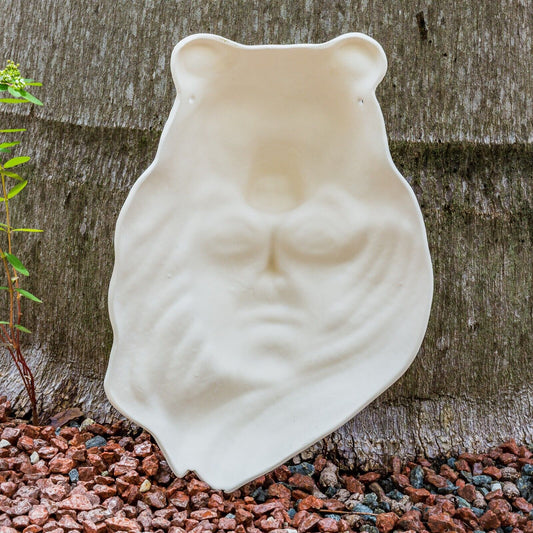 Native American Indian Bear Mask 11" Ceramic Bisque Ready To Paint Pottery