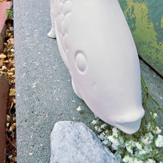 Large Cichlid 9" Ceramic Bisque Ready To Paint Pottery