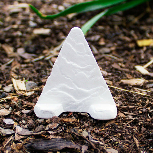 Pyramid Card Holder 2x2  Ceramic Bisque
