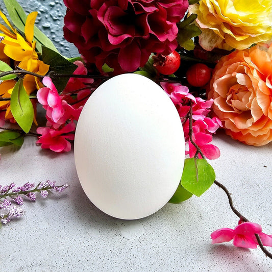 Giant Ostrich Egg 3.75" Ceramic Bisque Ready To Paint Pottery