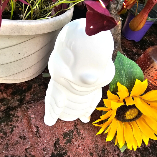 Garden Caterpillar Bug 6.5" Ceramic Bisque Ready To Paint Pottery