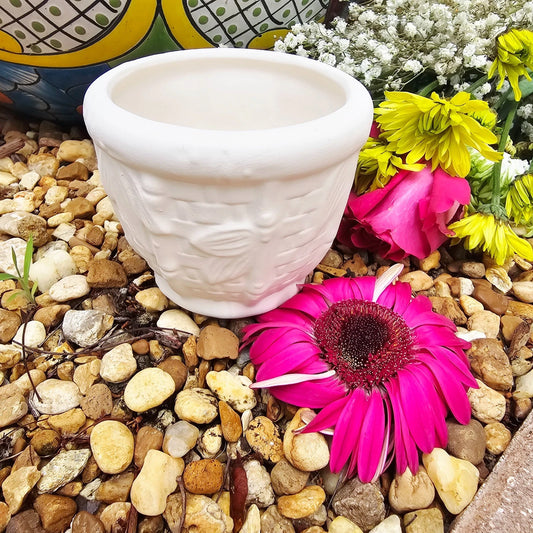 Tropical Palm Tree Planter 4" Ceramic Bisque Ready To Paint Pottery