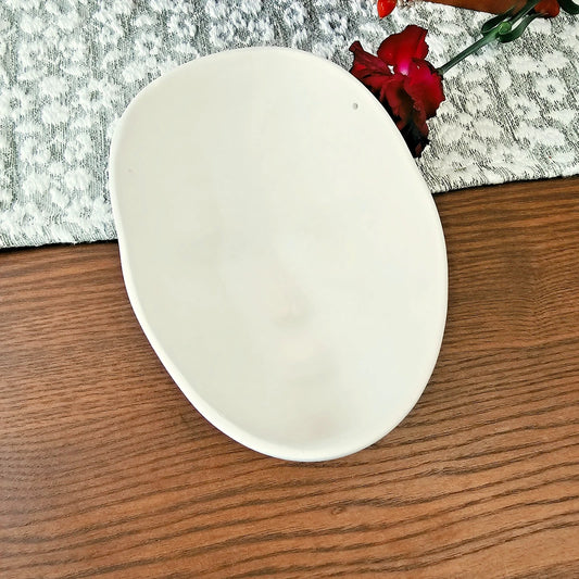 Smooth Mask Large 8.5" Ceramic Bisque Ready To Paint Pottery