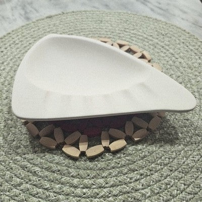 Deco Ashtray 8" Ceramic Bisque Ready To Paint Pottery