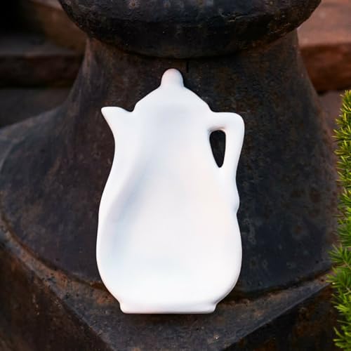 Tea Kettle Spoon Rest Wall 6" Ceramic Bisque Ready to Paint Pottery