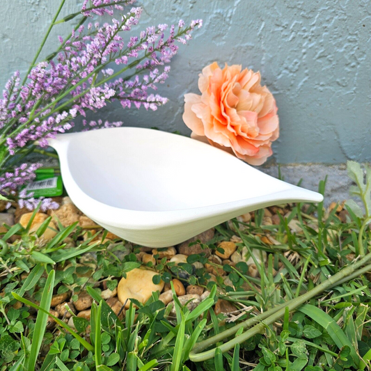 Gravy Boat Bowl 11" Ceramic Bisque Ready To Paint Pottery