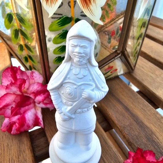 Asian Soldier Guard 4" IN STOCK Ceramic Bisque Ready To Paint Pottery