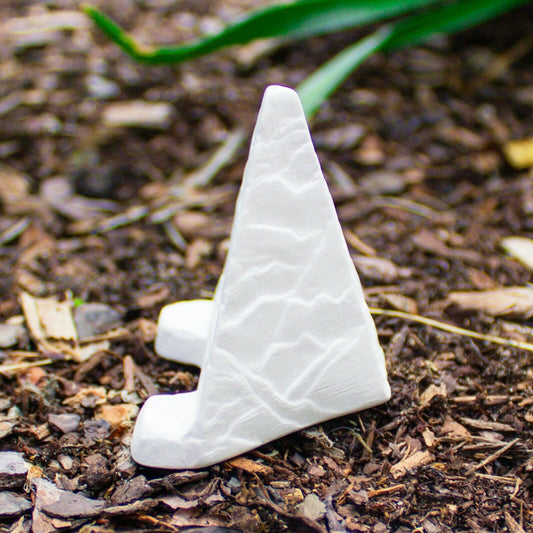 Pyramid Card Holder 2x2  Ceramic Bisque