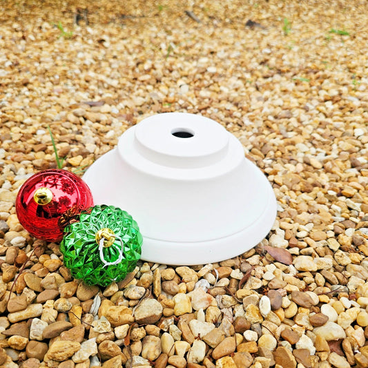 Christmas Tree With Base and Holes 12.5" Ceramic Bisque Ready To Paint Pottery
