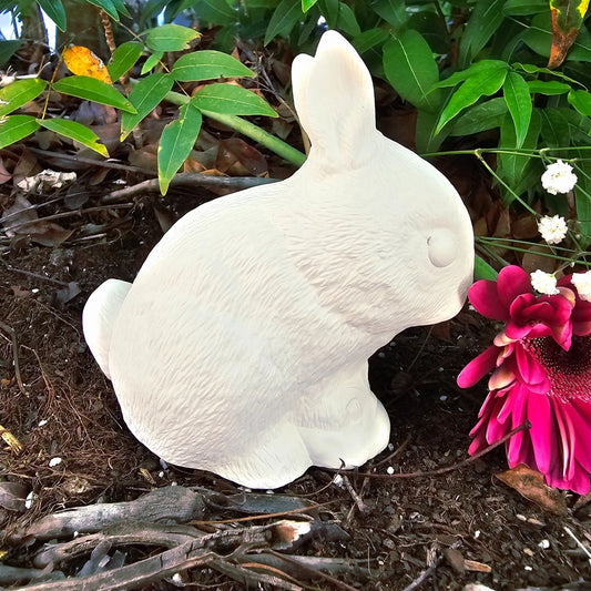 Small Easter Bunny Rabbit 4.5" Ceramic Bisque Ready To Paint Pottery