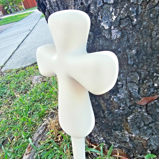 Large Garden Ankh Cross 14" Ceramic Bisque Ready To Paint Pottery