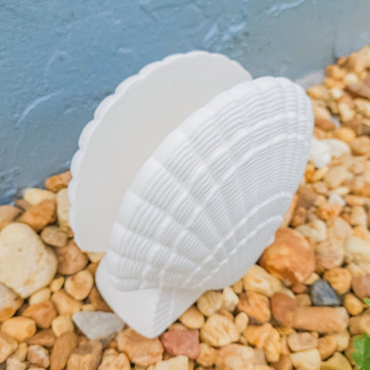 Seashell Napkin Holder 5" Ceramic Bisque Ready To Paint Pottery