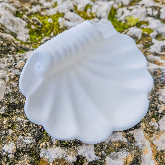 Seashell Soap Dish 4.3" Ceramic Bisque Ready To Paint Pottery